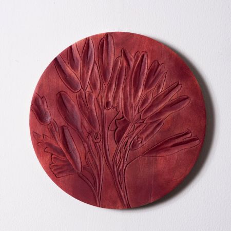 Crimson Petals Wall Plate